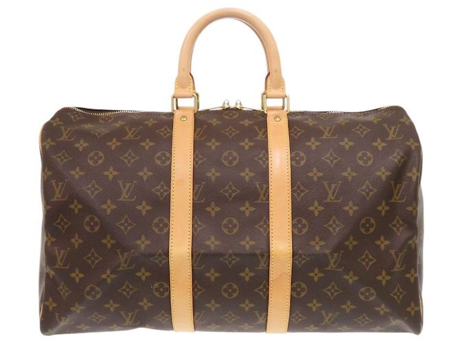 Sac Boston Louis Vuitton Keepall 45 Monogram Marron Monogramme