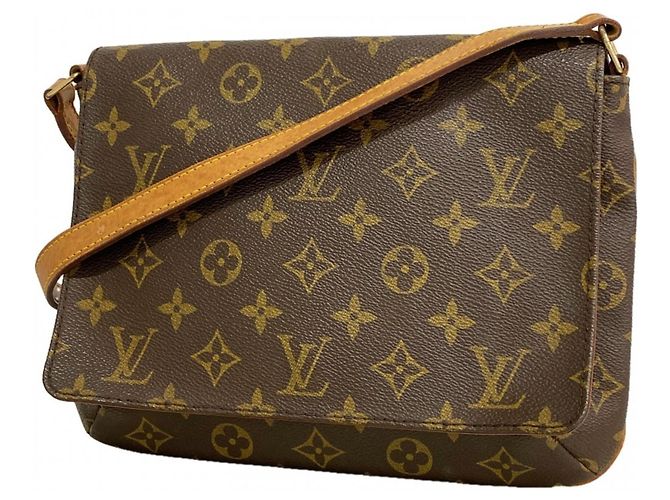 Borsa a tracolla Louis Vuitton Monogram Musette Tango Marrone