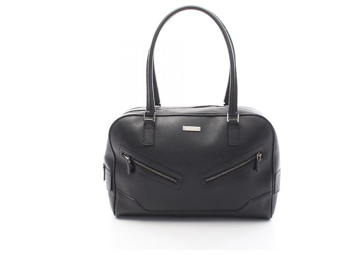 Borsa a mano Gucci in pelle nera Nero