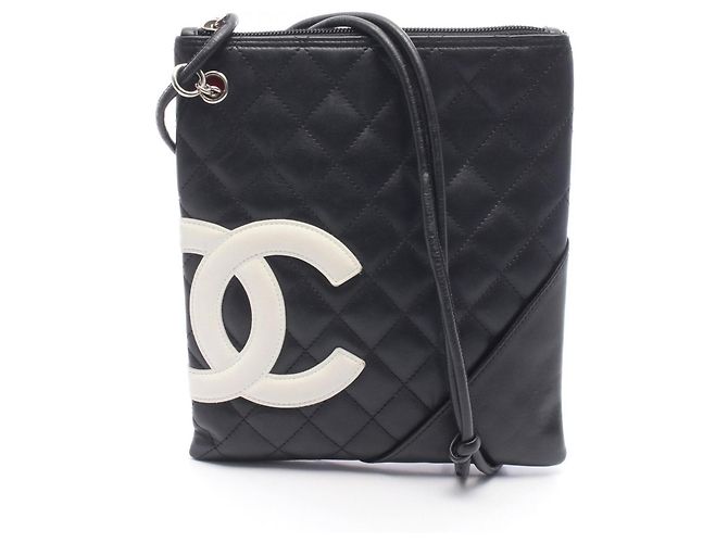 Borsa a Spalla Chanel Cambon Line Nero Bianco