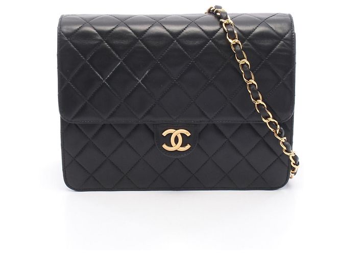 Borsa a tracolla Chanel Matelassé Single Flap Nero