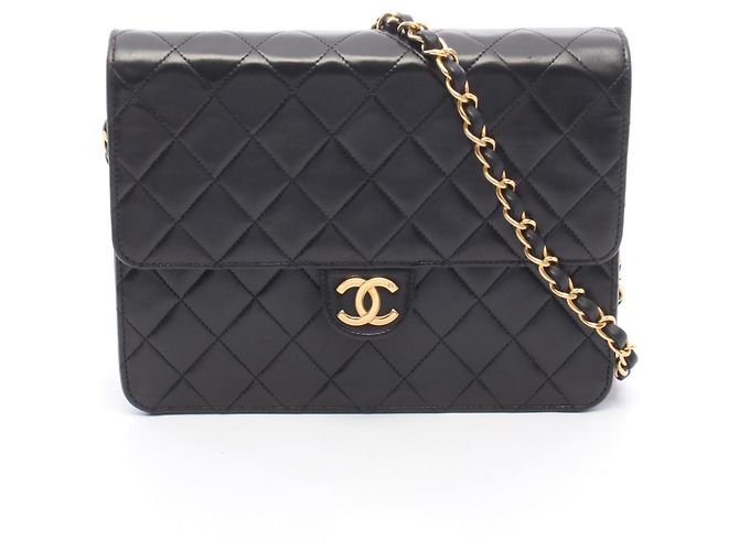 Borsa a tracolla Chanel Matelassé Single Flap Nero