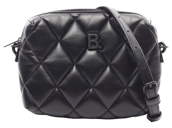 Camera Borsa a tracolla in pelle nera Balenciaga Nero