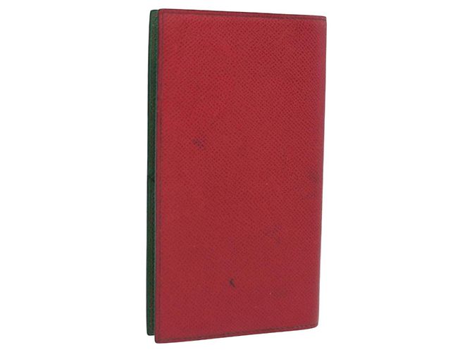 Hermès HERMES Agenda Vision Day Planner Cover Leather Red Auth bs36337