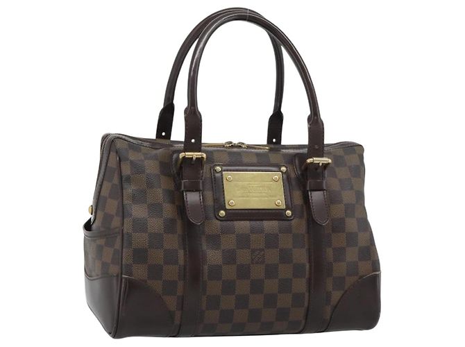 LOUIS VUITTON Damier Ebene Berkeley Handtasche N52000 LV Auth 193081