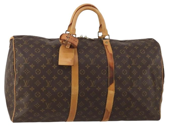 LOUIS VUITTON Monogram Keepall 55 Boston Bag M41424 LV Auth bs36244 Monograma