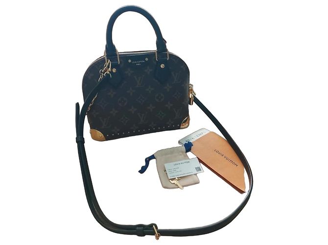 Louis Vuitton Alma Trunk BB Monogram Borsa Marrone Nero Monogramma