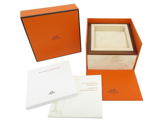 Hermès HERMES CAPE COD ARCEAU HEURE H CLIPPER 13CM ORANGENE UHRBOX