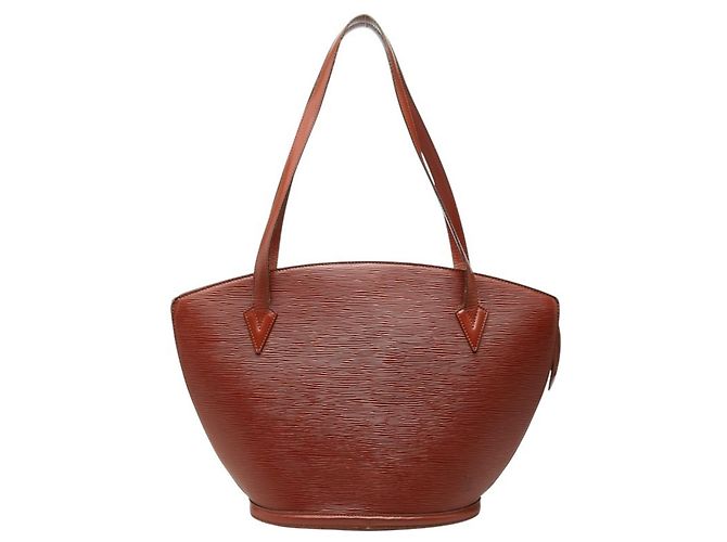 Bolsa de compras Louis Vuitton Epi Saint Jacques Marrom