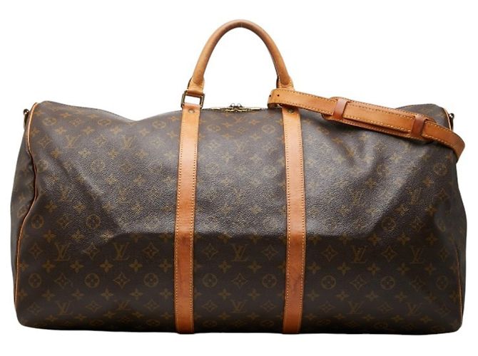 Louis Vuitton Monogram Keepall Bandoulière 60 Marrom