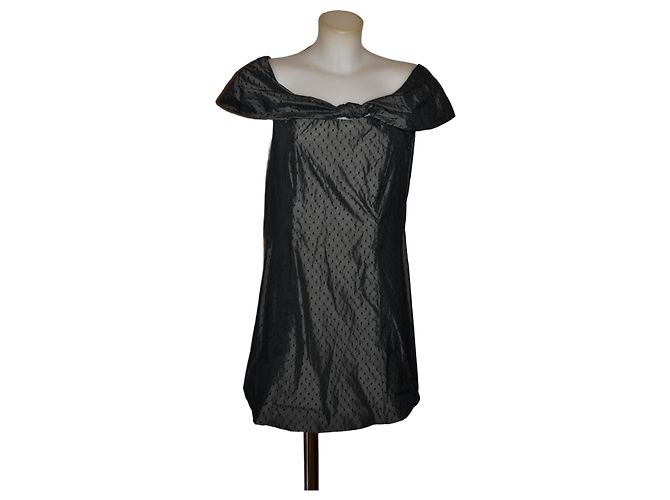 Moschino Cheap and Chic kurzes Kleid Schwarz Anthrazitgrau