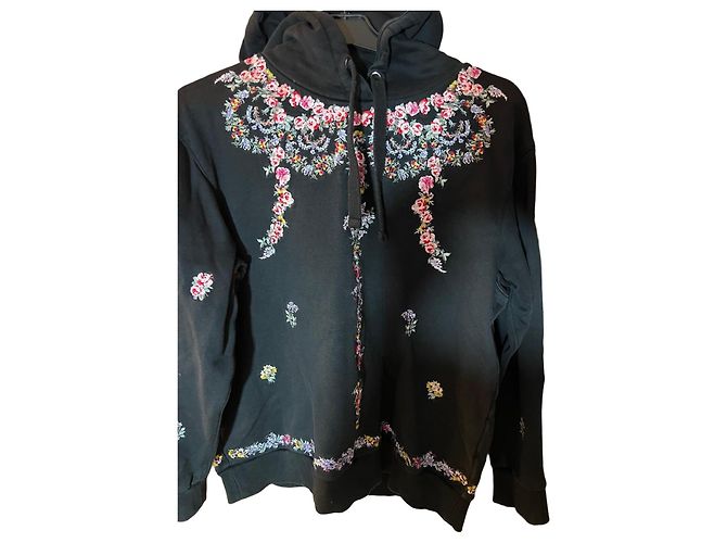 Isabel Marant Pour H&M H&M x Giambattista Valli Sudadera de Algodón Bordada - Negro Multicolor