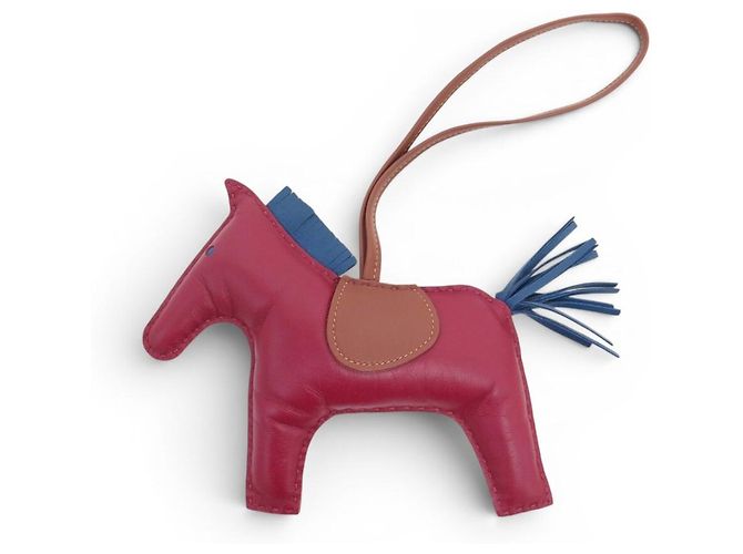 Ring Hermès LLAVERO HERMES RODEO GM CUERO BORDEAU Burdeos