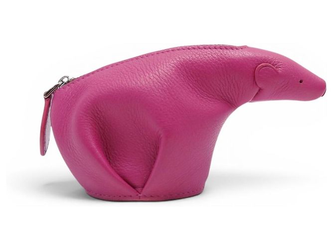 CARTERA DE CUERO LOEWE BEAR ROSA 199.30.N96