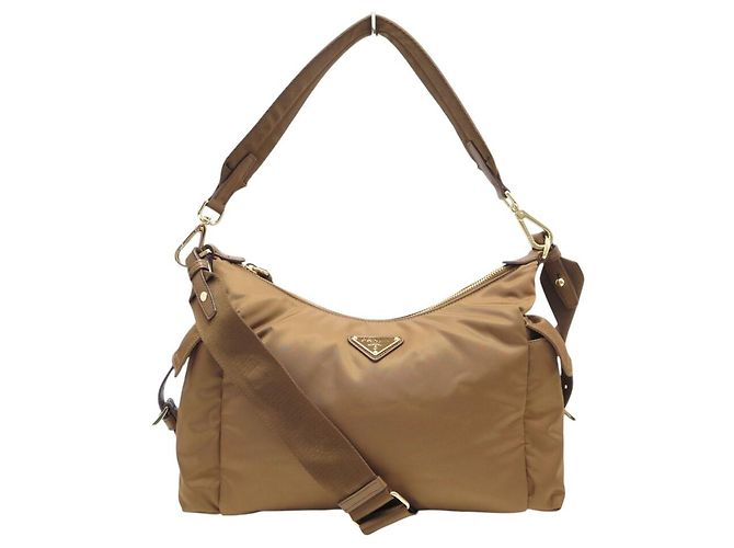 NUOVA BORSA A SPALLA PRADA EXPLORE 1BC264 RE-NYLON Marrone