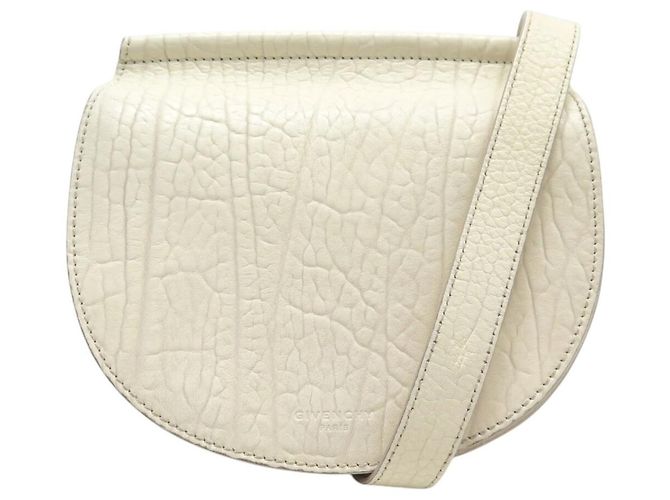 BOLSA DE OMBRO GIVENCHY INFINITY EM COURO GRAIN CREME