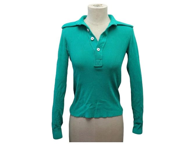 NOVO PULL LOUIS VUITTON POLO FNKL32 S 36 SINTÉTICO VERDE SWEATSHIRT
