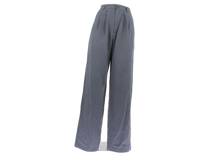 Pantalon en laine gris Reformation
