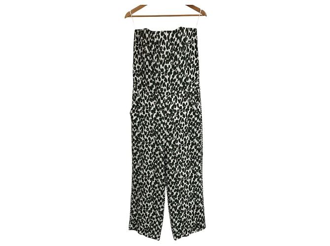 Stella Mc Cartney Stella McCartney Jumpsuit aus 100% Seide mit Allover-Print Weiß