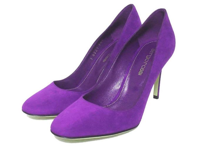 Autre Marque Escarpins en daim Sergio Rossi Violet