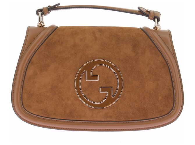 Gucci Sac "Blondie" en daim marron Camel