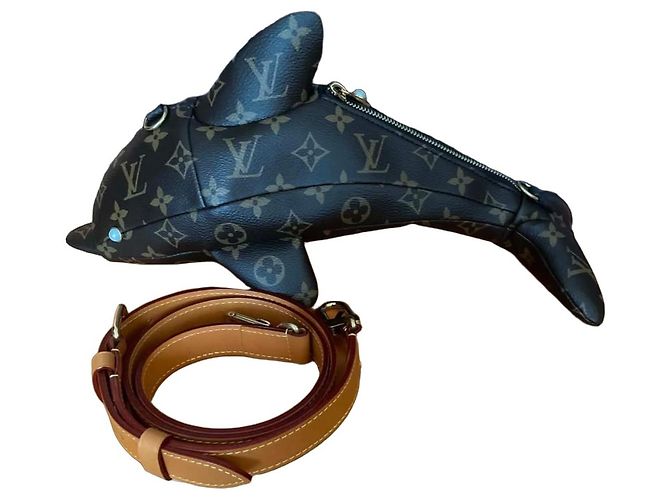 Borsa Louis Vuitton Monogram Dolphin Marrone Monogramma
