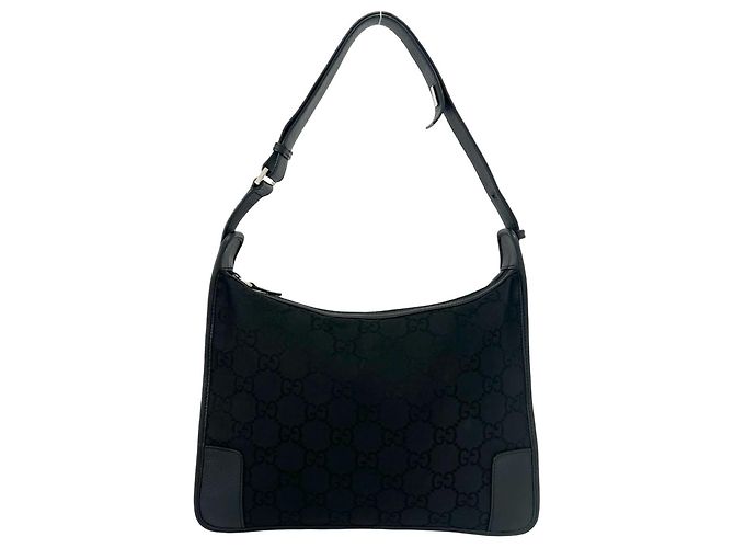 Gucci GG Logo Pattern Black Handbag