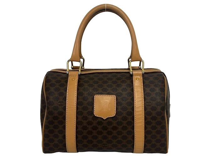 Céline Sac à main Celine Vintage Macadam Blazon Triomphe Marron