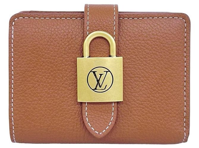 Louis Vuitton Compact Leather Bi-fold Wallet Brown