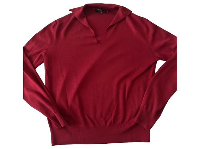 Loro Piana Roter Wollpullover
