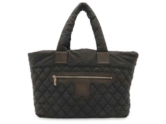 Sac cabas CHANEL Coco Cocoon Medium Noir Rouge