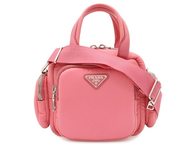 Sac à main Triangle Prada en rose Begonia