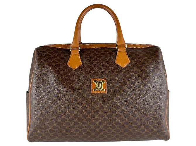 Céline Borsa Boston Celine Macadam Marrone 