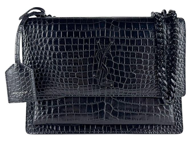 Borsa a Spalla Saint Laurent Sunset Medium Nero