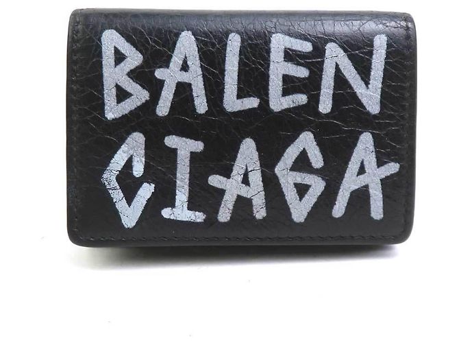 Everyday Cartera tríptico en cuero negro Balenciaga