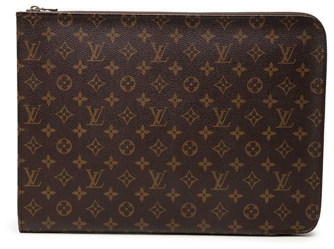 Louis Vuitton Poche Documents Portfolio Marrom Monogram