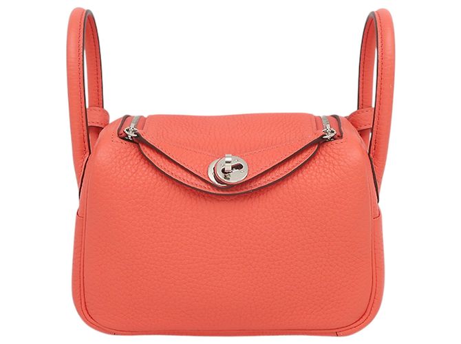 Hermès Pink Mini Clemence Lindy 20