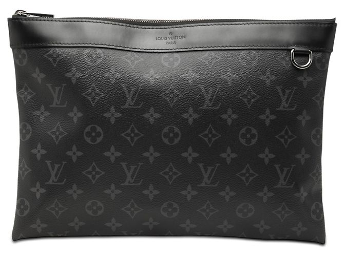 Pochette Louis Vuitton Black Monogram Eclipse Discovery GM Nero