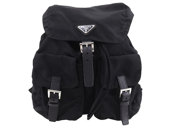 Prada Black Tessuto Backpack