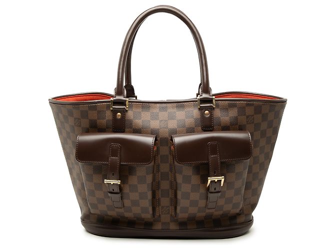 Louis Vuitton Marrone Damier Ebene Manosque GM