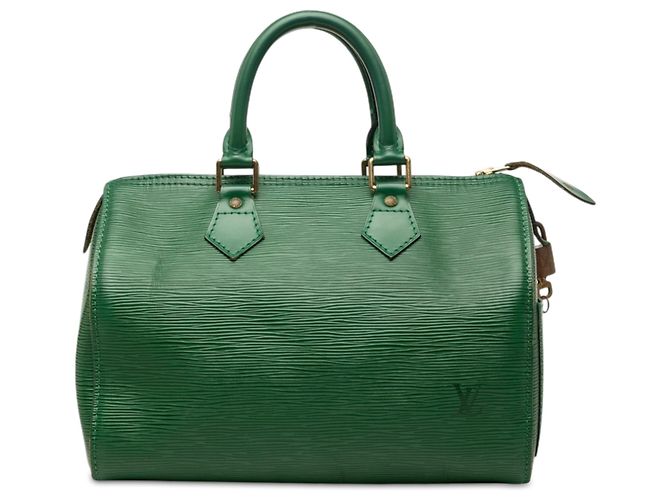 Louis Vuitton Speedy 25 em Epi verde