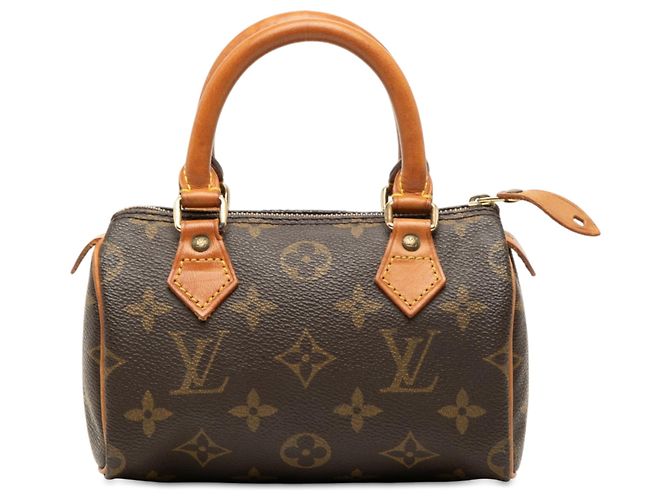 Louis Vuitton Brown Monogram Mini Speedy HL Marron