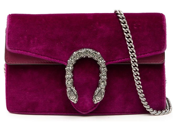 Gucci Borsa a tracolla Dionysus mini in velluto viola Porpora