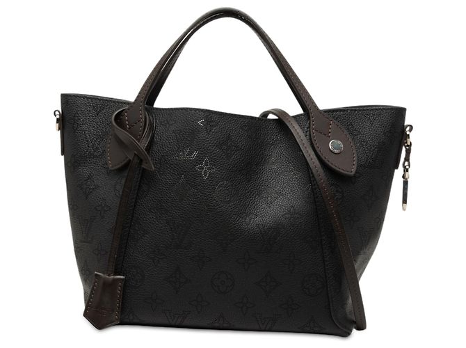 Louis Vuitton Black Monogram Mahina Hina PM Noir