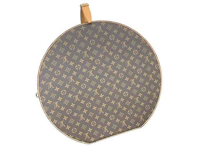 Caixa de Chapéu Louis Vuitton Monogram Marrom