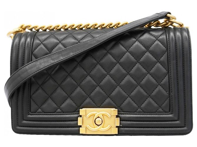 Borsa a Spalla Chanel Boy Chain Nero