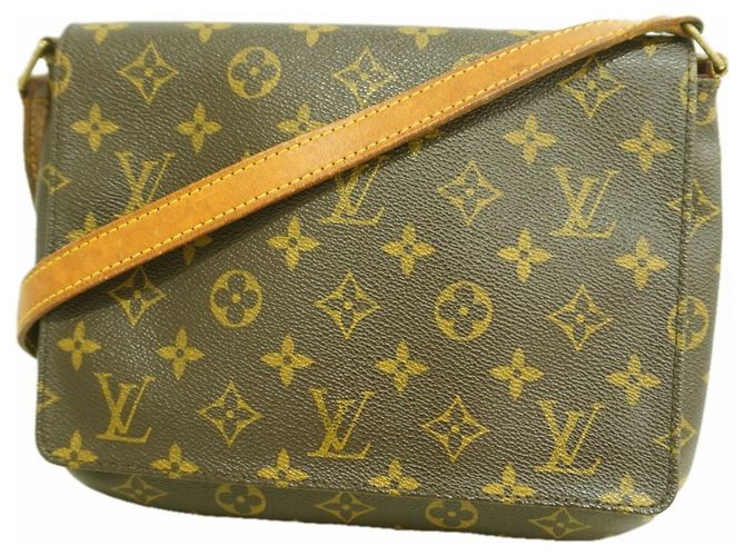 Borsa a tracolla Louis Vuitton Monogram Musette Tango Marrone