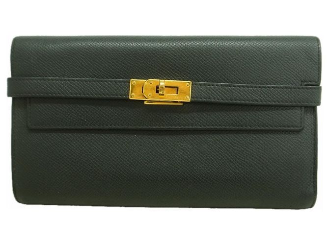 Hermès Cartera larga Kelly Hermes Negro
