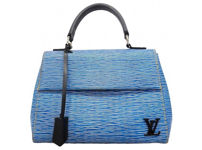 Borsa Louis Vuitton Epi Denim Cluny BB Blu