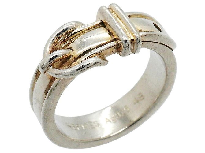 Ring Hermès Anillo Ceinture Hermes en Plata de Ley 925 